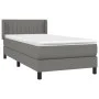 Box spring bed with dark gray fabric mattress 100x200 cm by vidaXL, Beds and slatted bases - Ref: Foro24-3129850, Price: 329,...