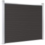 Panel de valla WPC negro 180x146 cm