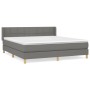 Boxspringbett mit dunkelgrauer Stoffmatratze 180x200 cm von vidaXL, Betten und Lattenroste - Ref: Foro24-3130290, Preis: 577,...