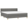 Boxspringbett mit dunkelgrauer Stoffmatratze 180x200 cm von vidaXL, Betten und Lattenroste - Ref: Foro24-3130290, Preis: 577,...