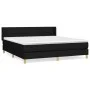 Boxspringbett mit schwarzer Stoffmatratze 160x200 cm von vidaXL, Betten und Lattenroste - Ref: Foro24-3130283, Preis: 478,01 ...