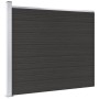 Panel de valla WPC negro 175x146 cm