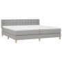 Boxspringbett mit hellgrauer Stoffmatratze 180x200 cm von vidaXL, Betten und Lattenroste - Ref: Foro24-3130609, Preis: 547,03...