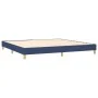 Box spring bed with blue fabric mattress 200x200 cm by vidaXL, Beds and slatted bases - Ref: Foro24-3130303, Price: 584,35 €,...