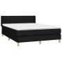 Boxspringbett mit schwarzer Stoffmatratze 140x200 cm von vidaXL, Betten und Lattenroste - Ref: Foro24-3130275, Preis: 461,83 ...