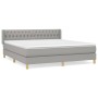 Boxspringbett mit hellgrauer Stoffmatratze 180x200 cm von vidaXL, Betten und Lattenroste - Ref: Foro24-3130529, Preis: 551,14...