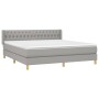 Boxspringbett mit hellgrauer Stoffmatratze 180x200 cm von vidaXL, Betten und Lattenroste - Ref: Foro24-3130529, Preis: 551,14...