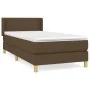 Box spring bed with dark brown fabric mattress 90x200 cm by vidaXL, Beds and slatted bases - Ref: Foro24-3130164, Price: 290,...