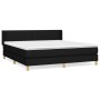 Box spring bed with black fabric mattress 180x200 cm by vidaXL, Beds and slatted bases - Ref: Foro24-3130451, Price: 545,93 €...