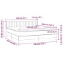 Box spring bed with black fabric mattress 180x200 cm by vidaXL, Beds and slatted bases - Ref: Foro24-3130451, Price: 545,93 €...