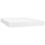 Box spring bed with white synthetic leather mattress 140x200cm by vidaXL, Beds and slatted bases - Ref: Foro24-3130662, Price...