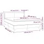Box spring bed with white synthetic leather mattress 140x200cm by vidaXL, Beds and slatted bases - Ref: Foro24-3130662, Price...