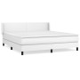Boxspringbett mit weißer Kunstledermatratze 180x200 cm von vidaXL, Betten und Lattenroste - Ref: Foro24-3130674, Preis: 558,2...