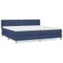 Box spring bed with blue fabric mattress 200x200 cm by vidaXL, Beds and slatted bases - Ref: Foro24-3130223, Price: 564,73 €,...