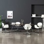 Swivel dining chairs 4 units white synthetic leather by vidaXL, dining chairs - Ref: Foro24-3054858, Price: 594,85 €, Discoun...