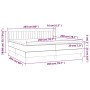 Cama box spring con colchón terciopelo gris claro 200x200 cm de vidaXL, Camas y somieres - Ref: Foro24-3131099, Precio: 583,0...