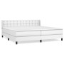 Boxspringbett mit weißer Kunstledermatratze 200x200 cm von vidaXL, Betten und Lattenroste - Ref: Foro24-3130800, Preis: 602,6...