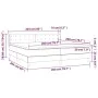 Box spring bed with white synthetic leather mattress 200x200 cm by vidaXL, Beds and slatted bases - Ref: Foro24-3130800, Pric...