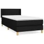 Box spring bed with black fabric mattress 100x200 cm by vidaXL, Beds and slatted bases - Ref: Foro24-3130411, Price: 302,58 €...