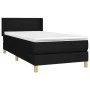 Box spring bed with black fabric mattress 100x200 cm by vidaXL, Beds and slatted bases - Ref: Foro24-3130411, Price: 302,58 €...