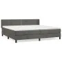 Cama box spring con colchón terciopelo gris oscuro 200x200 cm de vidaXL, Camas y somieres - Ref: Foro24-3130920, Precio: 544,...