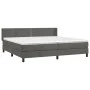 Cama box spring con colchón terciopelo gris oscuro 200x200 cm de vidaXL, Camas y somieres - Ref: Foro24-3130920, Precio: 544,...