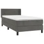 Box spring bed with dark gray velvet mattress 80x200 cm by vidaXL, Beds and slatted bases - Ref: Foro24-3130986, Price: 285,8...