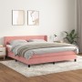 Boxspringbett mit rosa Samtmatratze 180x200 cm von vidaXL, Betten und Lattenroste - Ref: Foro24-3130858, Preis: 508,82 €, Rab...