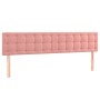 Box spring bed with pink velvet mattress 160x200 cm by vidaXL, Beds and slatted bases - Ref: Foro24-3131212, Price: 476,16 €,...