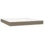 Box spring bed with taupe gray fabric mattress 160x200 cm by vidaXL, Beds and slatted bases - Ref: Foro24-3130125, Price: 510...