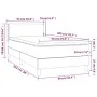 Box spring bed with black velvet mattress 90x200 cm by vidaXL, Beds and slatted bases - Ref: Foro24-3130819, Price: 288,25 €,...