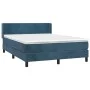 Boxspringbett mit dunkelblauer Samtmatratze 140x190 cm von vidaXL, Betten und Lattenroste - Ref: Foro24-3130839, Preis: 411,7...
