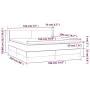 Box spring bed with dark gray velvet mattress 180x200 cm by vidaXL, Beds and slatted bases - Ref: Foro24-3130854, Price: 508,...