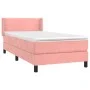 Cama box spring con colchón terciopelo rosa 80x200 cm de vidaXL, Camas y somieres - Ref: Foro24-3130870, Precio: 273,06 €, De...