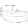 Box spring bed with dark gray fabric mattress 90x200 cm by vidaXL, Beds and slatted bases - Ref: Foro24-3129602, Price: 298,2...