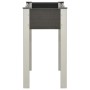 Mesa de cultivo para jardín WPC gris 75x40x75 cm