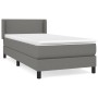 Boxspringbett mit dunkelgrauer Stoffmatratze 80x200 cm von vidaXL, Betten und Lattenroste - Ref: Foro24-3129586, Preis: 286,7...