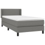 Box spring bed with dark gray fabric mattress 80x200 cm by vidaXL, Beds and slatted bases - Ref: Foro24-3129586, Price: 286,7...