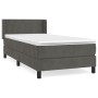 Box spring bed with dark gray velvet mattress 80x200 cm by vidaXL, Beds and slatted bases - Ref: Foro24-3130806, Price: 291,7...
