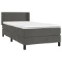 Box spring bed with dark gray velvet mattress 80x200 cm by vidaXL, Beds and slatted bases - Ref: Foro24-3130806, Price: 285,3...