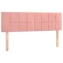 Box spring bed with pink velvet mattress 140x190 cm by vidaXL, Beds and slatted bases - Ref: Foro24-3130960, Price: 445,82 €,...