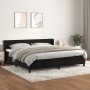 Box spring bed with black velvet mattress 200x200 cm by vidaXL, Beds and slatted bases - Ref: Foro24-3130861, Price: 587,75 €...