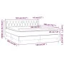 Box spring bed with taupe gray fabric mattress 160x200 cm by vidaXL, Beds and slatted bases - Ref: Foro24-3130525, Price: 519...