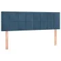 Box spring bed with dark blue velvet mattress 140x200 cm by vidaXL, Beds and slatted bases - Ref: Foro24-3130965, Price: 420,...