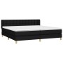 Boxspringbett mit schwarzer Stoffmatratze 180x200 cm von vidaXL, Betten und Lattenroste - Ref: Foro24-3130611, Preis: 560,62 ...