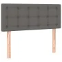 Box spring bed with gray synthetic leather mattress 80x200 cm by vidaXL, Beds and slatted bases - Ref: Foro24-3130749, Price:...