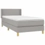 Box spring bed with light gray fabric mattress 100x200 cm by vidaXL, Beds and slatted bases - Ref: Foro24-3130089, Price: 312...