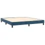Box spring bed with dark blue velvet mattress 160x200 cm by vidaXL, Beds and slatted bases - Ref: Foro24-3131151, Price: 511,...