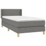 Box spring bed with dark gray fabric mattress 90x200 cm by vidaXL, Beds and slatted bases - Ref: Foro24-3130162, Price: 294,6...