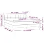 Box spring bed with black velvet mattress 180x200 cm by vidaXL, Beds and slatted bases - Ref: Foro24-3130975, Price: 550,73 €...